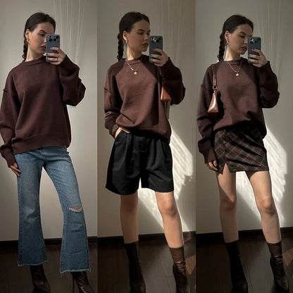 Beige Cozy Winter Pullover